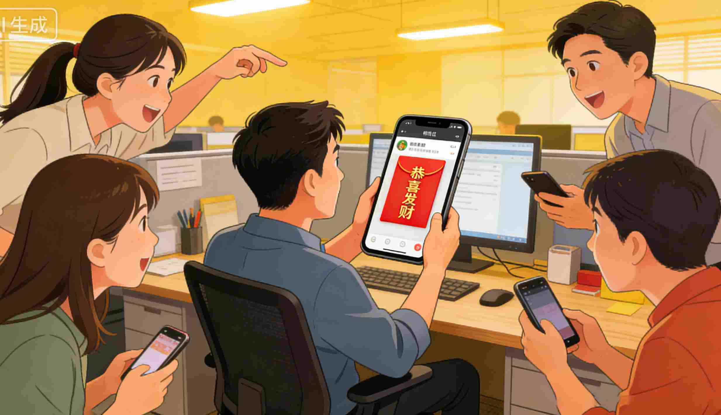 一切从公司同事阿明的微信红包开始。