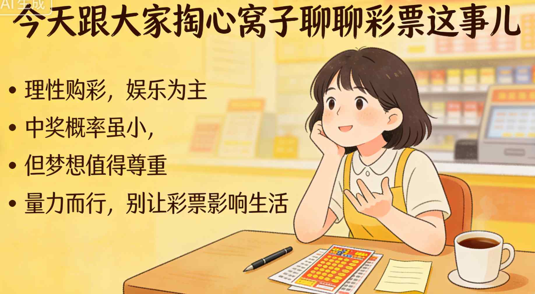 今天想跟大家掏心窝子聊聊彩票这事儿